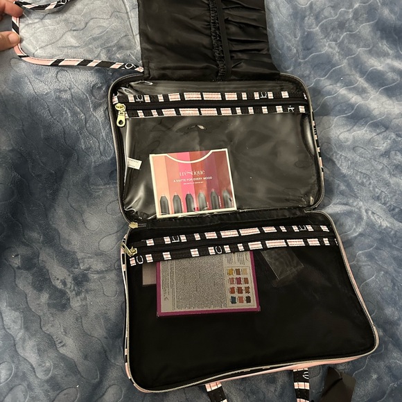 Bebe Black and Pink Logo Laptop Bag - Picture 2 of 3